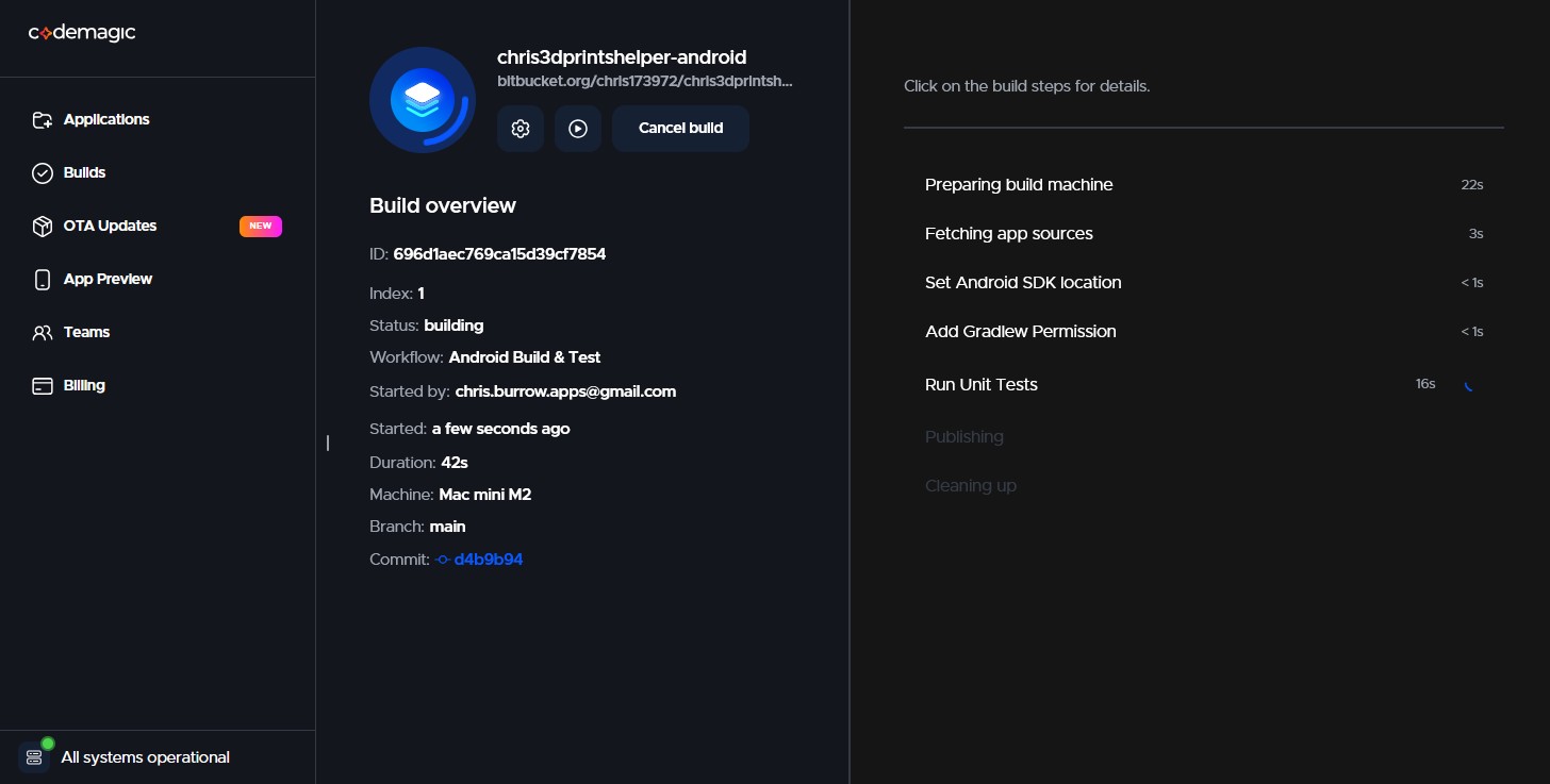CodeMagic Pipelines Logs