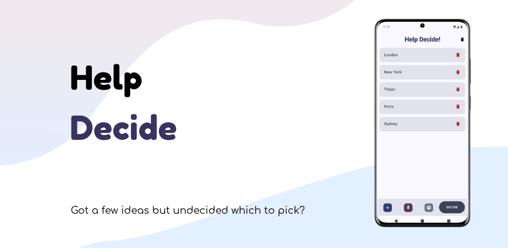Help Decide App Banner